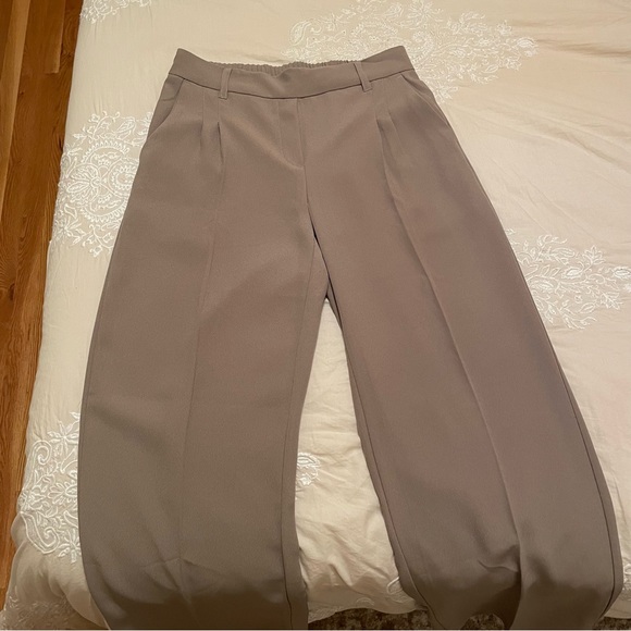 NEW TAUPE WIDE LEG TROUSER - Picture 5 of 5